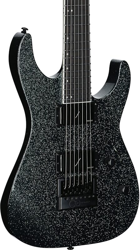 ESP LTD Deluxe M-1007 Baritone EverTune Electric Guitar, 7-String, Granite Sparkle, Full Left Front