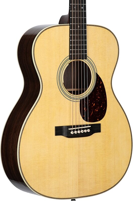 Martin OM-28E Acoustic-Electric Guitar with LR Baggs Anthem (and Case), New, Full Left Front