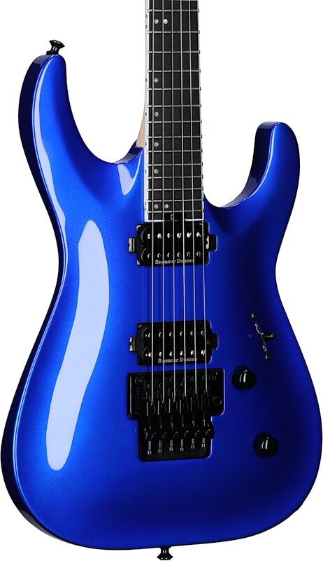 Jackson Pro Plus Series DKA Electric Guitar (with Gig Bag), Indigo Blue, Full Left Front
