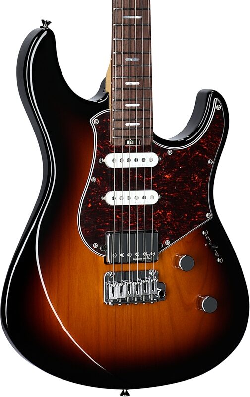 Yamaha Pacifica Professional PACP12 Electric Guitar, Rosewood Fretboard (with Case), Desert Burst, Full Left Front