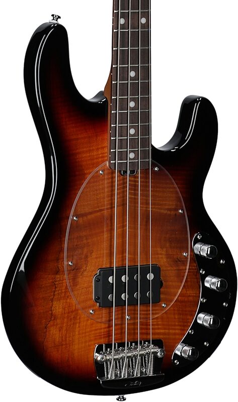 Sterling by Music Man Ray34 Electric Bass Guitar, 3 Tone Sunburst, Full Left Front