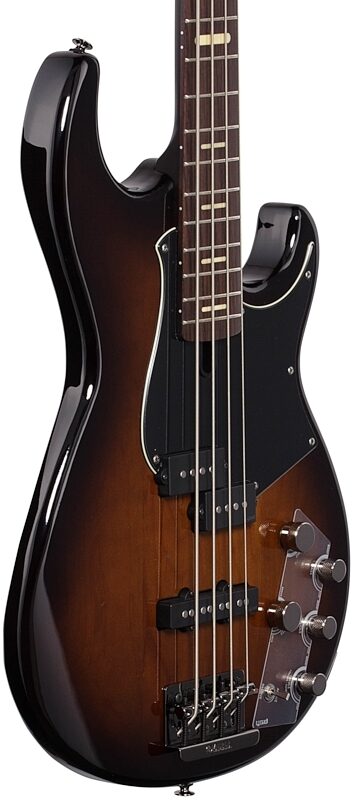 Yamaha BB734A Electric Bass Guitar (with Gig Bag), Dark Coffee Burst, Full Left Front