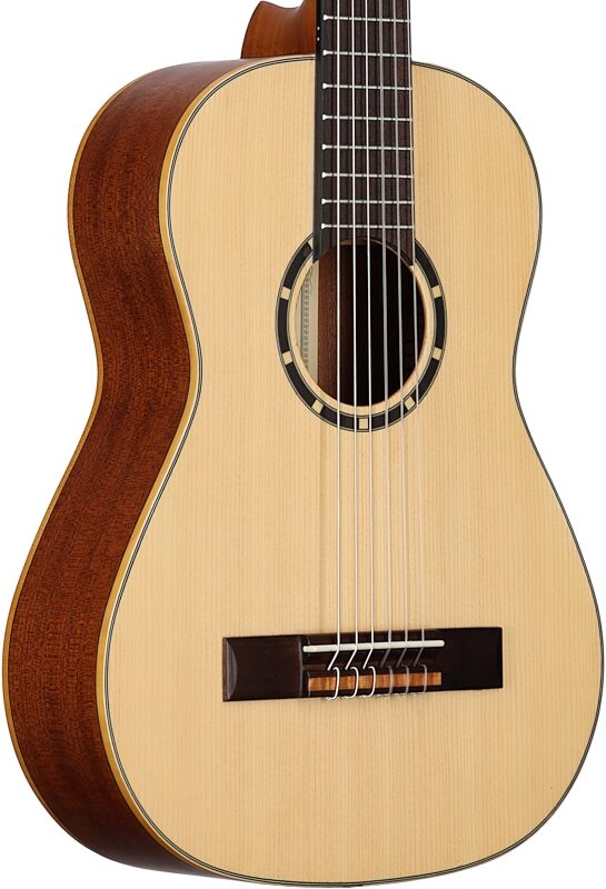 Ortega R121 1/2-Size Classical Acoustic Guitar, New, Full Left Front