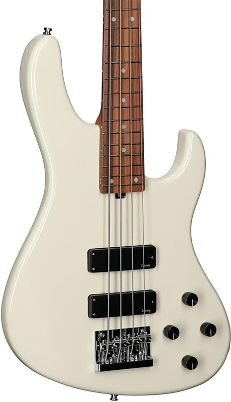 Sadowsky MetroExpress MS4 Modern Electric Bass, Morado Fingerboard (with Gig Bag), White, Full Left Front