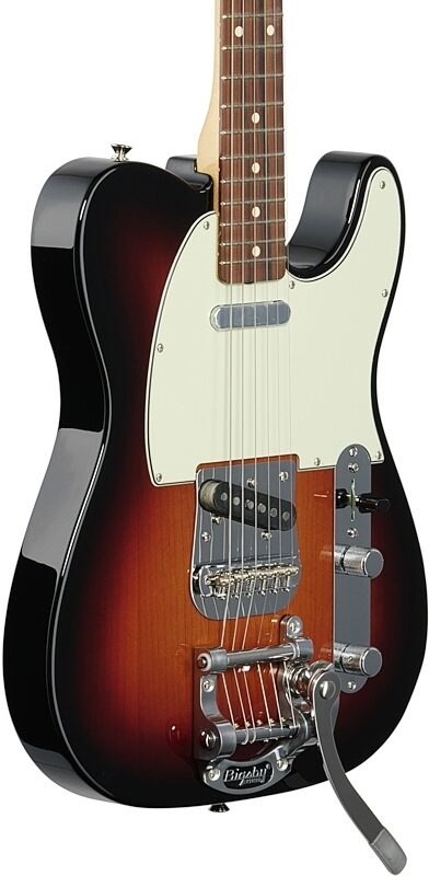 Fender Vintera '60s Telecaster Electric Guitar with Bigsby Tremolo, Pau Ferro Fingerboard (with Gig Bag), 3-Color Sunburst, Full Left Front