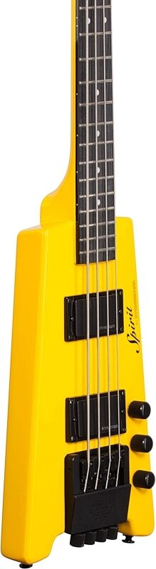 Steinberger Spirit XT-2 Standard Electric Bass (with Gig Bag), Hot Rod Yellow, Full Left Front