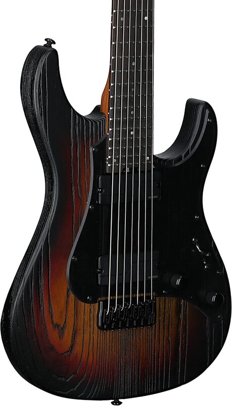 ESP LTD SN-1007 Baritone Electric Guitar, Fireblast, Full Left Front