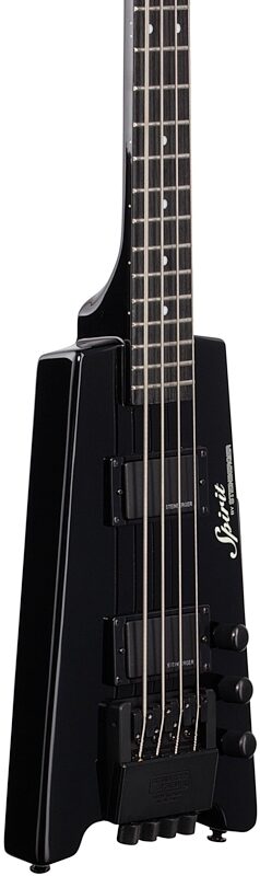 Steinberger Spirit XT-2 Standard Electric Bass (with Gig Bag), Black, Full Left Front