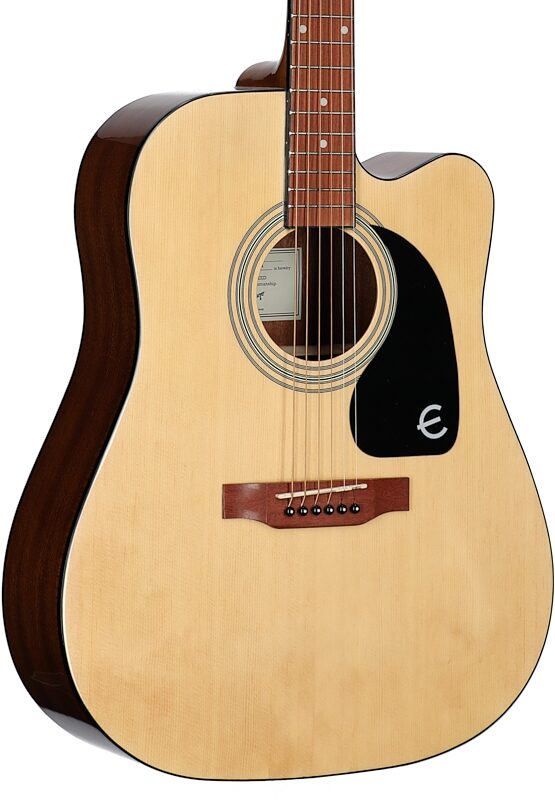 Epiphone FT-100 CE Songmaker Deluxe Acoustic-Electric Guitar, Natural, Full Left Front