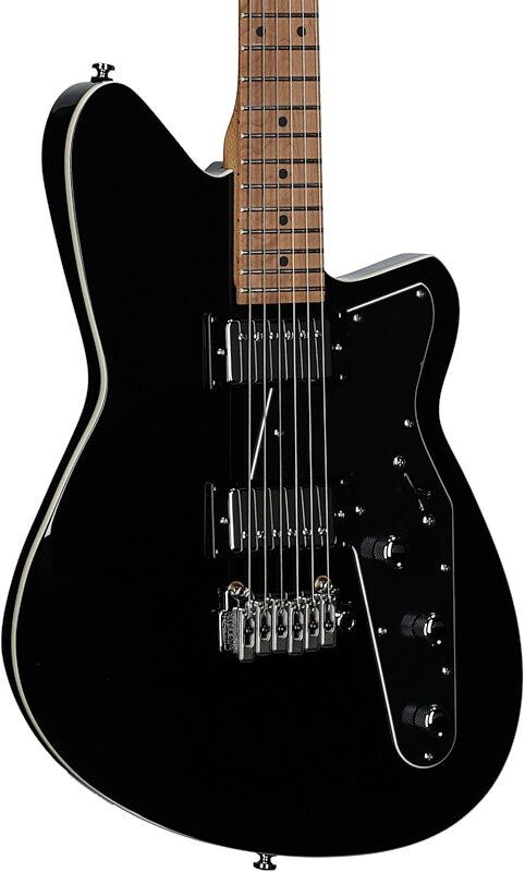 Reverend Jetstream HB Electric Guitar, Midnight Black, Open Box (Very Good), Full Left Front