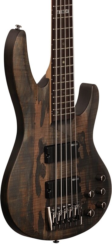 ESP LTD B205SM Electric Bass, 5-String, See Thru Black, Full Left Front