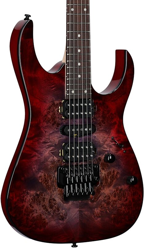 Ibanez RG470PB Electric Guitar, Red Eclipse Burst, Full Left Front