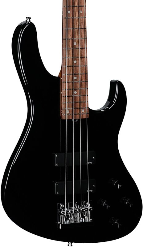 Sadowsky MetroExpress MS4 Modern Electric Bass, Morado Fingerboard (with Gig Bag), Black, Full Left Front