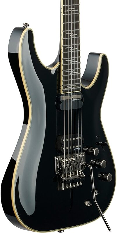 Schecter C-1 FR-S Blackjack Electric Guitar, Gloss Black, Blemished, Full Left Front