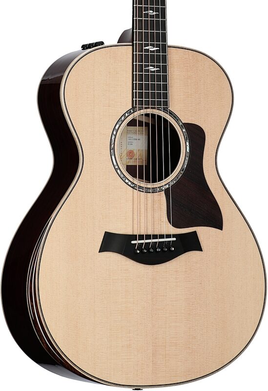 Taylor 812e V-Class Grand Concert Acoustic-Electric Guitar, with Case, New, Full Left Front