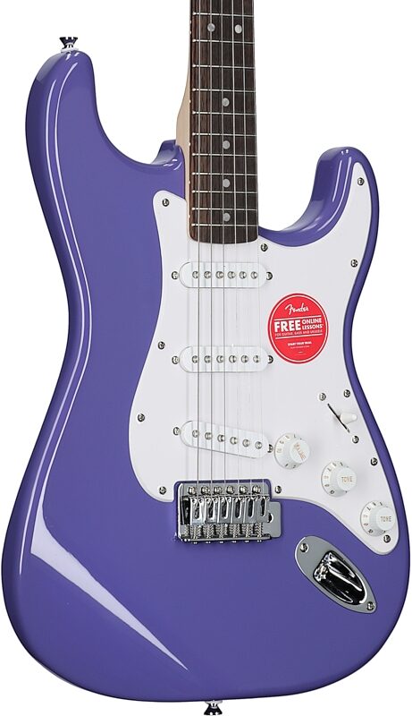 Squier Sonic Stratocaster Electric Guitar, Laurel Fingerboard, Ultraviolet, Full Left Front