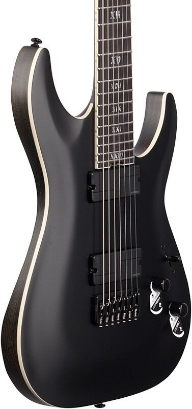 Schecter C-7 SLS Elite Electric Guitar, 7-String, Evil Twin, Full Left Front