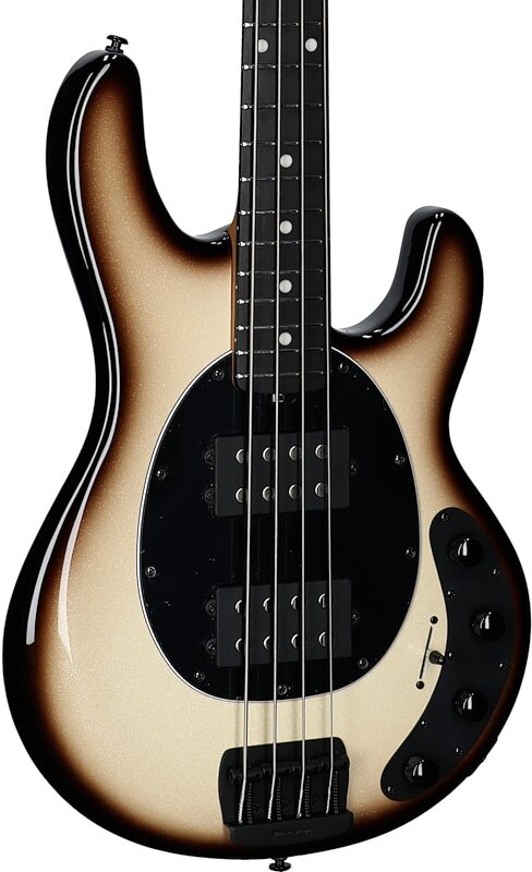 Ernie Ball Music Man StingRay Special HH Electric Bass (with Case), Brulee, Full Left Front