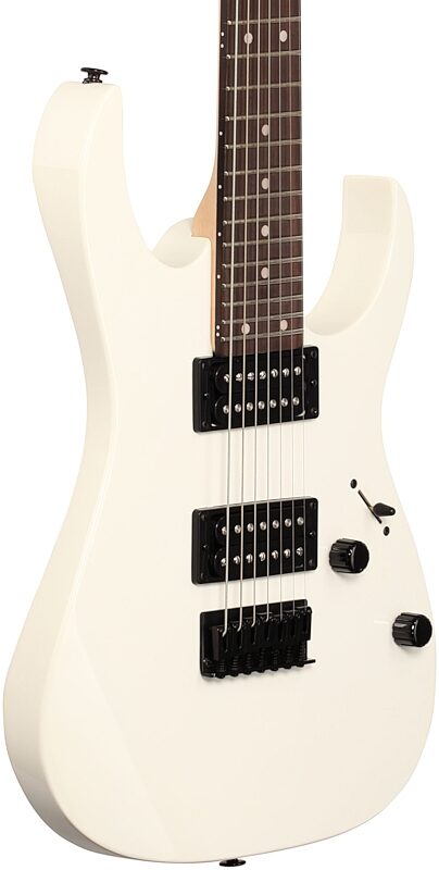 Ibanez GRG7221 Electric Guitar, 7-String, White, Full Left Front