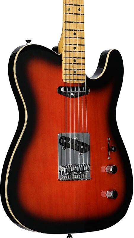 Fender Aerodyne Special Telecaster Electric Guitar, Maple Fingerboard (with Gig Bag), Hot Rod Burst, Full Left Front