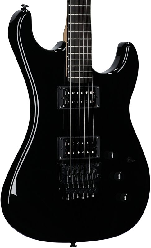 Kramer Pacer Carrera Electric Guitar, (with Gig Bag), Ebony, Full Left Front