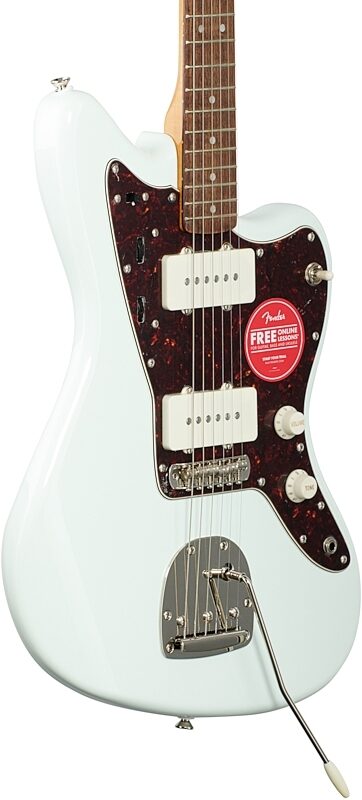 Squier Classic Vibe '60s Jazzmaster Electric Guitar, with Laurel Fingerboard, Sonic Blue, Full Left Front