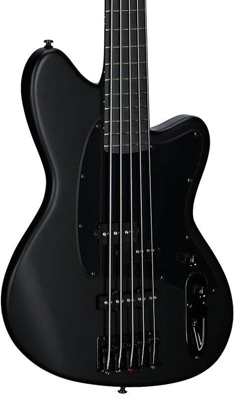Ibanez TMB425B Talman Electric Bass, Black Flat, Full Left Front