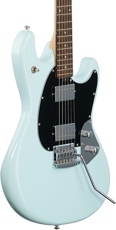 Sterling by Music Man SR30 StingRay Electric Guitar, Daphne Blue, Full Left Front