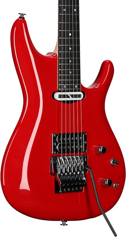 Ibanez Joe Satriani JS2480 Electric Guitar (with Case), Muscle Car Red, Full Left Front