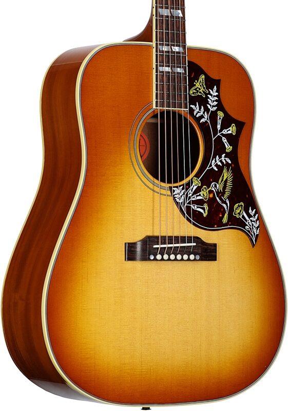 Gibson Hummingbird Original Acoustic-Electric Guitar (with Case), Heritage Cherry Sunburst, Full Left Front