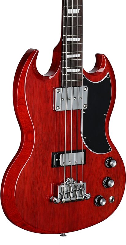 Gibson SG Standard Electric Bass (with Case), Heritage Cherry, Full Left Front