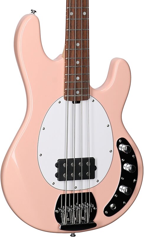 Sterling by Music Man StingRay Electric Bass, Pueblo Pink, Full Left Front