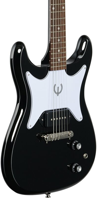 Epiphone Coronet Electric Guitar, Ebony, Full Left Front
