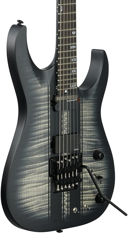 Schecter Banshee GT FR-S Electric Guitar, Satin Charcoal Burst, Full Left Front