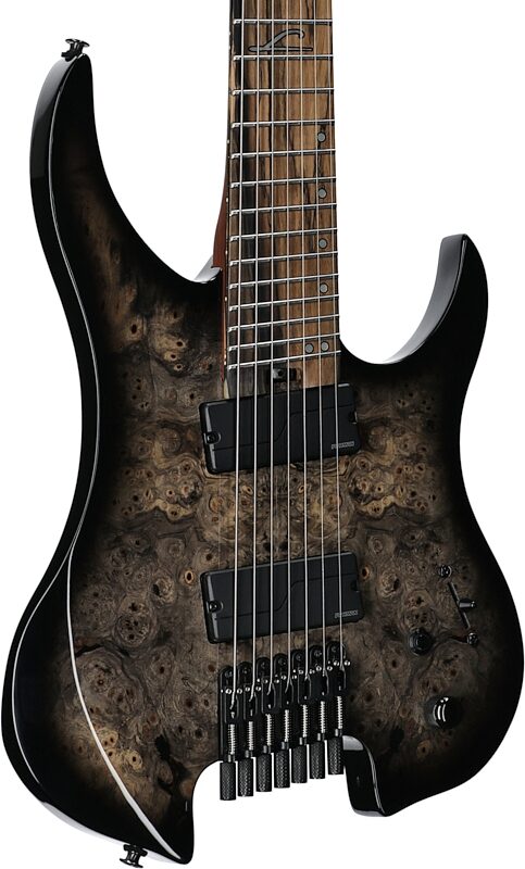 Legator Ghost 7 OD Multi-Scale Guitar, Jupiter Burst, Full Left Front