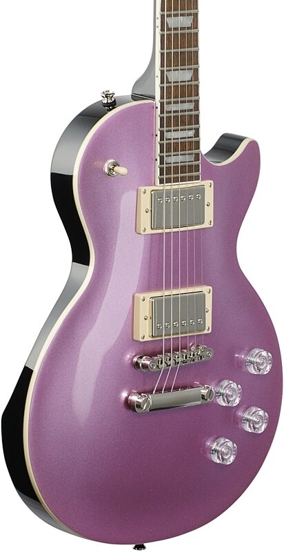 Epiphone Les Paul Muse Electric Guitar, Purple Passion Metallic, Full Left Front