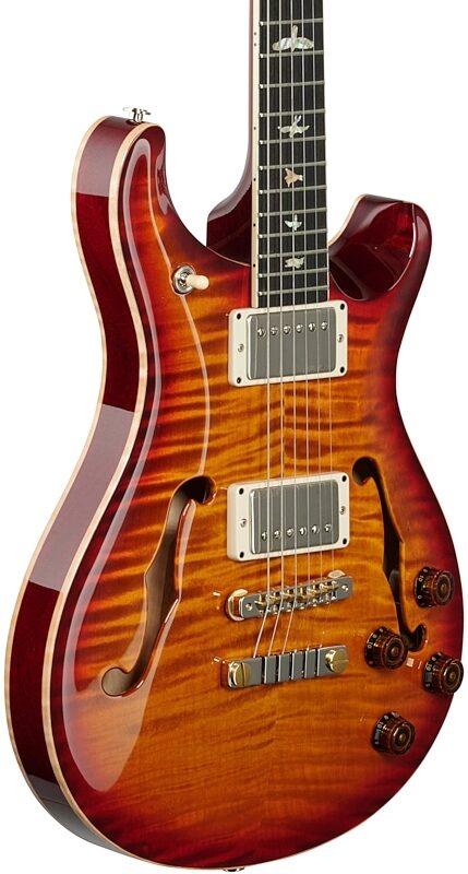 PRS Paul Reed Smith McCarty 594 Hollowbody II Electric Guitar, Dark Cherry Burst, Full Left Front