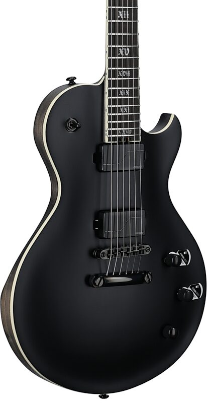 Schecter Solo II SLS Elite Evil Twin Electric Guitar, Satin Black, Full Left Front