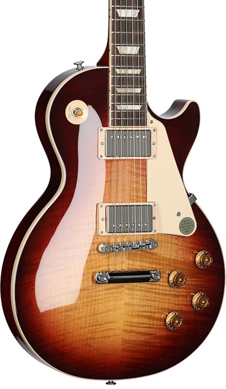 Gibson Les Paul Standard '50s AAA Top Electric Guitar (with Case), Bourbon Burst, Blemished, Full Left Front