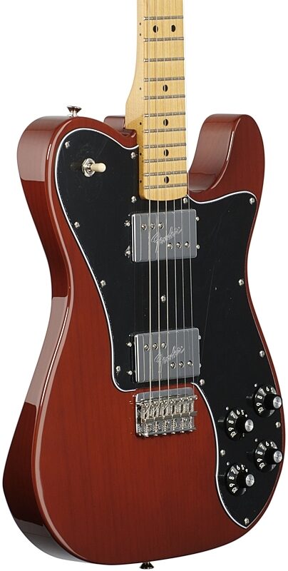 Fender Vintera '70s Telecaster Deluxe Electric Guitar, Maple Fingerboard (with Gig Bag), Mocha, Full Left Front