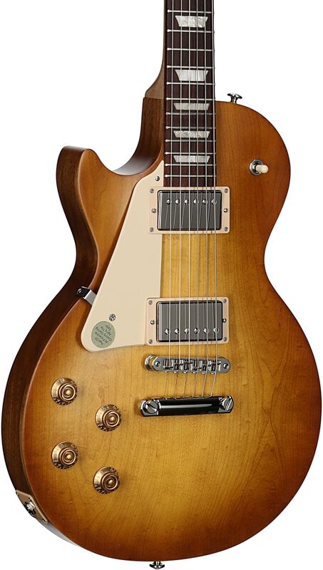 Gibson Les Paul Tribute Left-Handed Electric Guitar (with Soft Case), Satin Honeyburst, Full Left Front