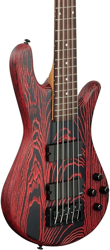 Spector NS Pulse 5-String Bass, Cinder Red, Full Left Front