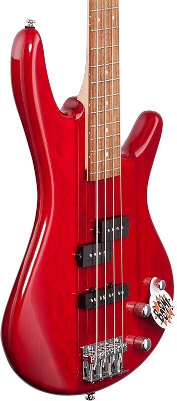 Ibanez GSR200 Electric Bass, Transparent Red, Full Left Front