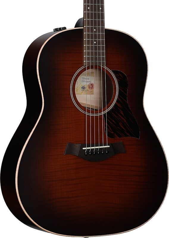 Taylor AD27e American Dream Flametop Acoustic-Electric Guitar (with Case), New, Full Left Front