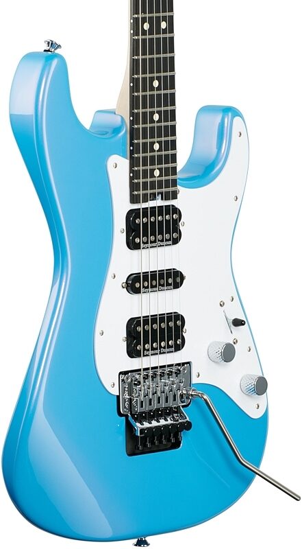Charvel Pro-Mod So-Cal Style1 SC3 HSH FR Electric Guitar, Robin Egg, USED, Blemished, Full Left Front