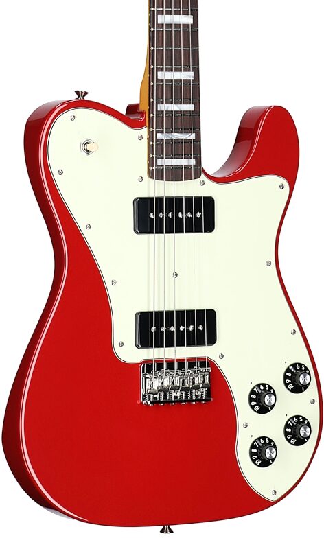 Fender Chris Shiflett Cleaver Telecaster Deluxe Electric Guitar (with Case), Dakota Red, Open Box (Very Good), Full Left Front