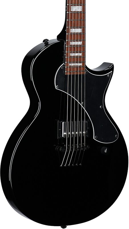 ESP LTD EC-201FT Electric Guitar, Black, Full Left Front