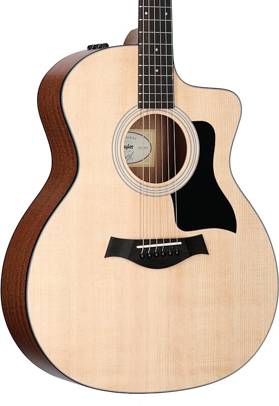 Taylor 114ce-S Grand Auditorium Acoustic Electric Guitar (with Gig Bag), New, Full Left Front