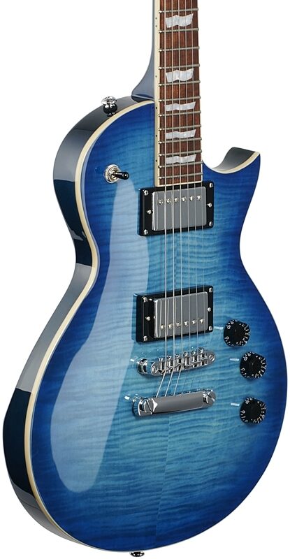 ESP LTD EC-256FM Electric Guitar, Cobalt Blue, Full Left Front