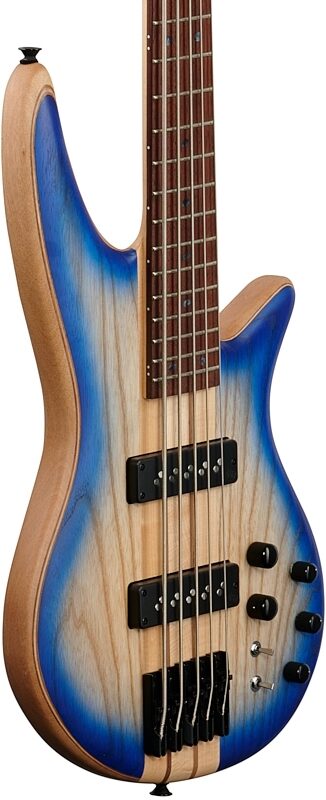 Jackson Pro Spectra SB V Bass Guitar, Blue Burst, Full Left Front